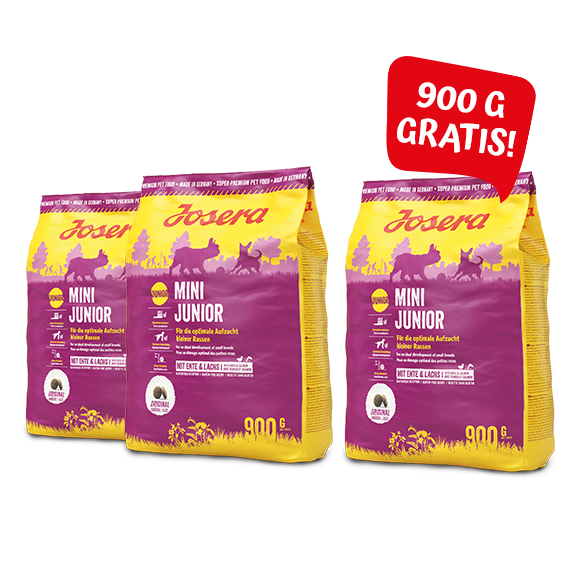 JOSERA MINI JUNIOR 4+1 gratis