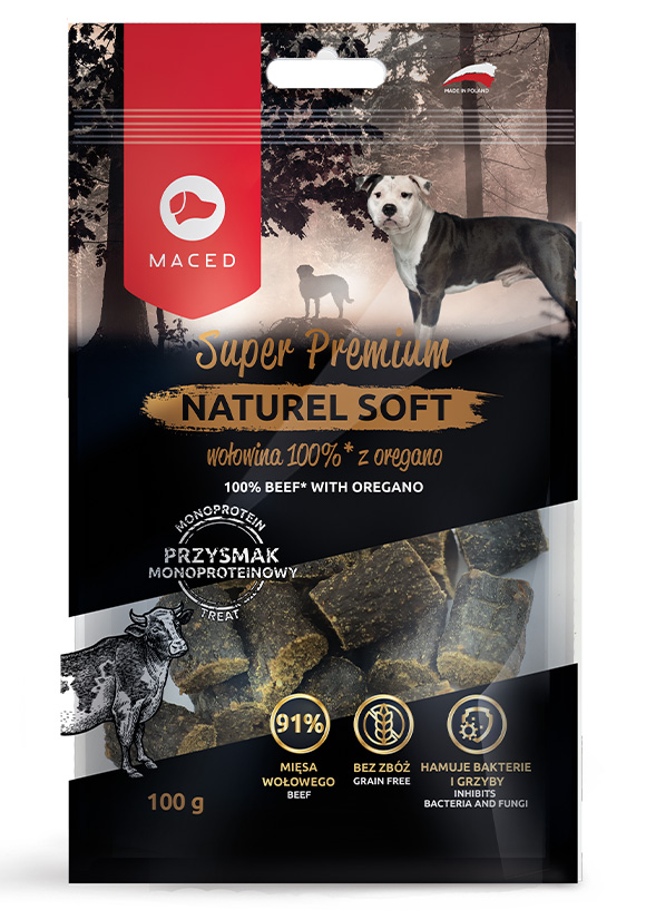maced naturel soft przysmak dla psa - z wołowiną