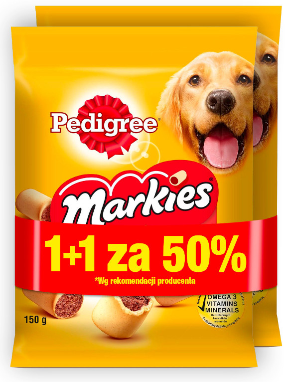 PEDIGREE MARKIES 150g promocja 1+1 za pół ceny