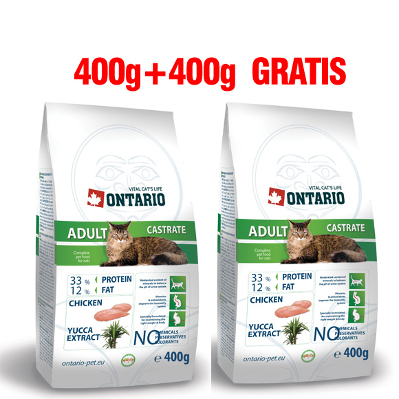 karma Ontario dla kota w promocji 400g +400g gratis