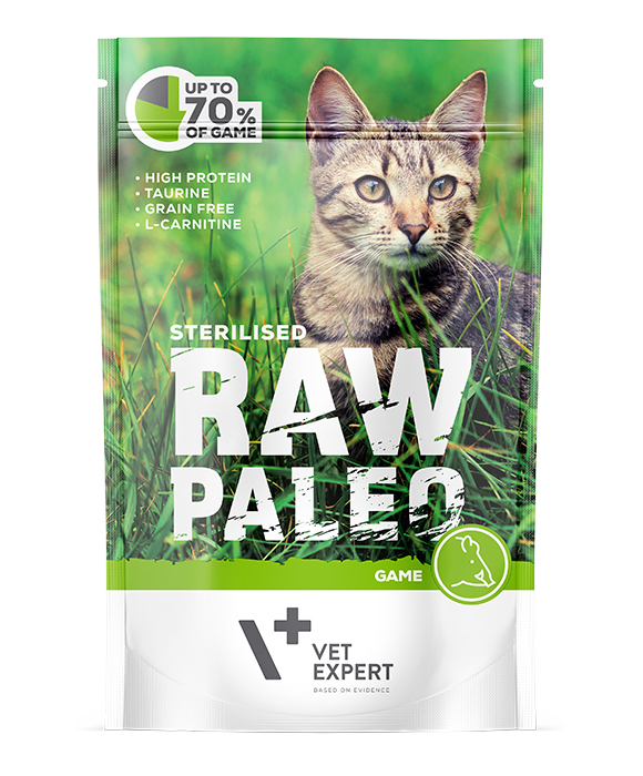 5902414202894 Raw Paleo karma mokra dla kota sterylizowanego
