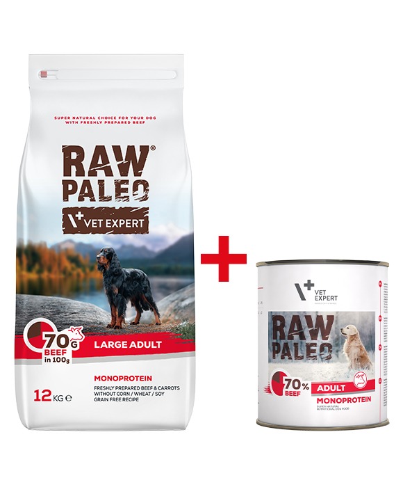 raw paleo sucha karma dla psa + puszka gratis