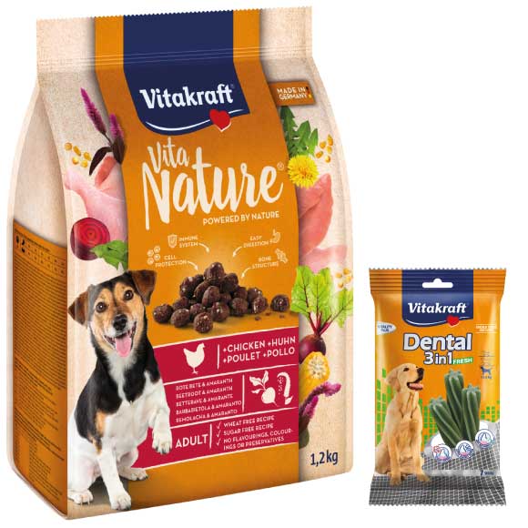 VITAKRAFT VITA NATURE KARMA DLA PSA z cielęciną, marchewką i jagodami