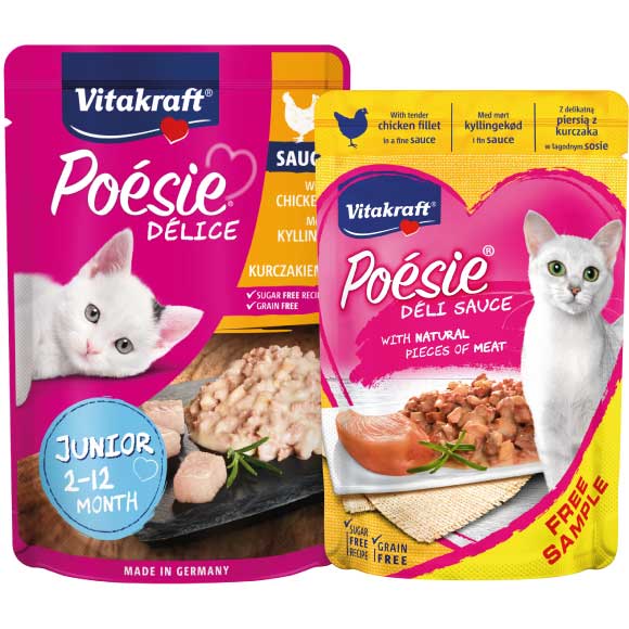 VITAKRAFT POESIE DELI MOKRA KARMA DLA KOCIĄT z piersią kurczaka w sosie