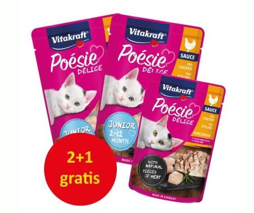 VITAKRAFT POESIE DELI MOKRA KARMA DLA KOCIĄT z piersią kurczaka w sosie