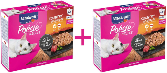VITAKRAFT POESIE DELI MOKRA KARMA DLA KOTA mix mięsnych smaków w galaretce
