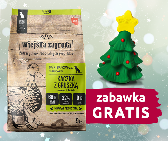 karma dla psa wiejska zagroda + zabawka gratis