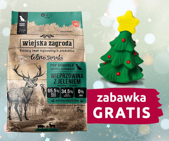 karma dla psa wiejska zagroda + zabawka gratis