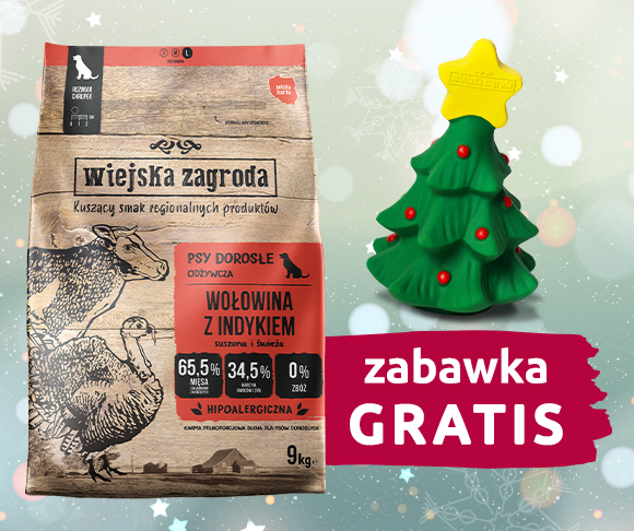 karma dla psa wiejska zagroda + zabawka gratis