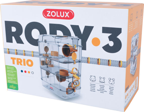 Zolux Rody3 Trio  klatka dla chomika, myszki i myszoskoczka