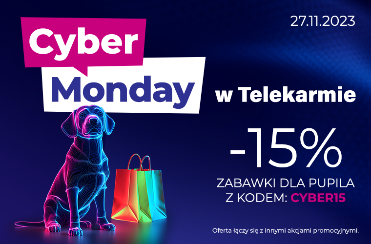 Cyber Monday w Telekarmie - kupuj zabawki z rabatem 15 procent