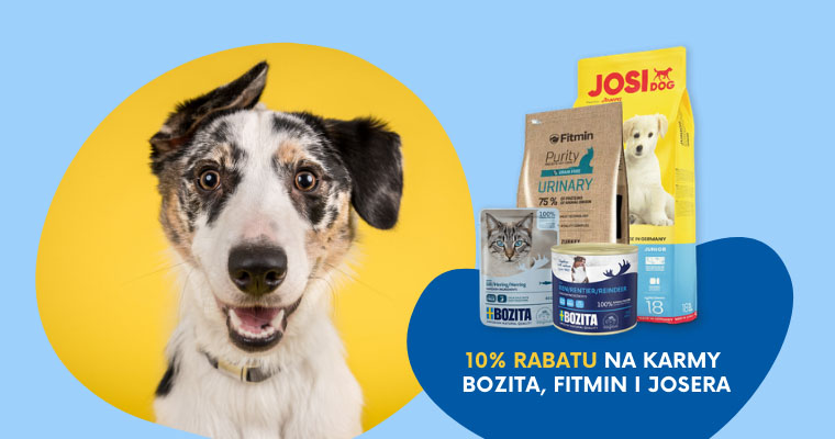 10% rabatu na karmy Bozita, Fitmin i Josera w Telekarmie!