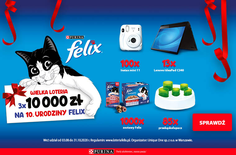 Wielka loteria! Kup produkty Felix i graj o wyjątkowe nagrody!
