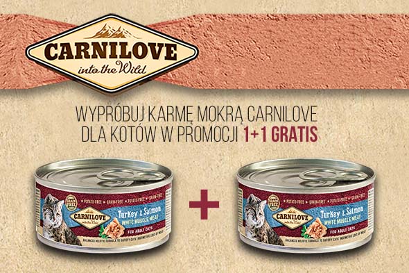 Mokra karma Carnilove dla kota w zestawie 1+1 GRATIS 