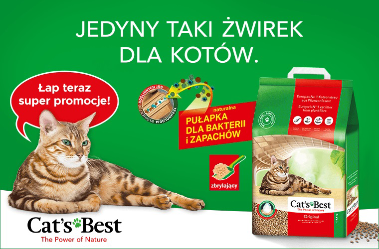 Nie przegap promocji na żwirek Cat's Best dla kota!