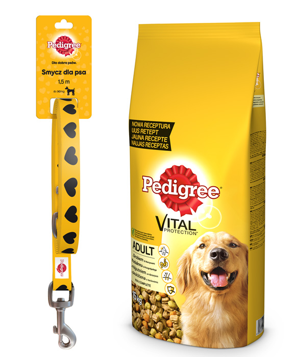 Pedigree ze smyczą dla psa