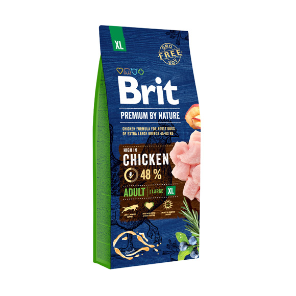brit premium by nature adult Extra large karma dla dorosłych psów ras olbrzymich
