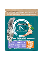 PURINA ONE COAT / HAIRBALL KARMA DLA KOTA z kurczakiem