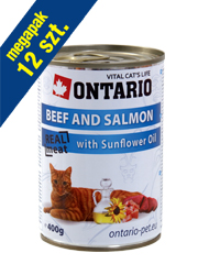ONTARIO WOŁOWINA Z ŁOSOSIEM KARMA DLA KOTA ONTARIO WOŁOWINA Z ŁOSOSIEM KARMA DLA KOTA