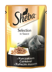 SHEBA SELECTION DLA KOTA - z kurczakiem w sosie SHEBA SELECTION DLA KOTA - z kurczakiem w sosie