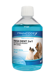 FRANCODEX FRESH DENT PŁYN DO HIGIENY JAMY USTNEJ PSA I KOTA FRANCODEX FRESH DENT PŁYN DO HIGIENY JAMY USTNEJ PSA I KOTA