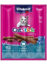 VITAKRAFT CAT STICK MINI KABANOSY DLA KOTA z flądrą