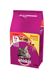 WHISKAS DRY ADULT Z WOŁOWINĄ WHISKAS DRY ADULT Z WOŁOWINĄ