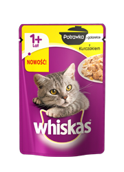 WHISKAS POTRAWKA DLA KOTA - z kurczakiem w galaretce dostępne do wyczerpania zapasów WHISKAS POTRAWKA DLA KOTA - z kurczakiem w galaretce dostępne do wyczerpania zapasów