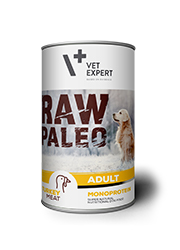 VET EXPERT RAW PALEO TURKEY MONOPROTEIN KARMA DLA PSA indyk