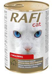 RAFI CAT MOKRA KARMA Z WOŁOWINĄ puszka dla kota