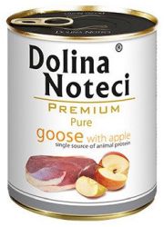 DOLINA NOTECI PREMIUM PURE BOGATA W GĘŚ Z JABŁKIEM puszka dla psa