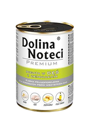 DOLINA NOTECI PREMIUM BOGATA W GĘŚ Z ZIEMNIAKAMI puszka dla psa