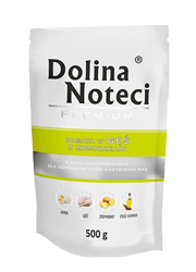 DOLINA NOTECI PREMIUM BOGATA W GĘŚ Z ZIEMNIAKAMI saszetka dla psa