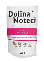 DOLINA NOTECI PREMIUM BOGATA W INDYKA saszetka dla psa