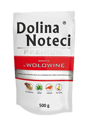 DOLINA NOTECI PREMIUM BOGATA W WOŁOWINĘ saszetka dla psa