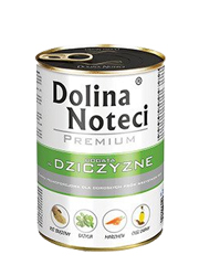 DOLINA NOTECI PREMIUM BOGATA W DZICZYZNĘ puszka dla psa