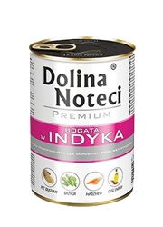 DOLINA NOTECI PREMIUM BOGATA W INDYKA puszka dla psa