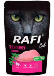 RAFI CAT MOKRA KARMA Z INDYKIEM saszetka dla kota