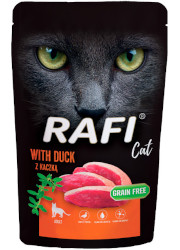 RAFI CAT MOKRA KARMA Z KACZKĄ saszetka dla kota