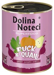 DOLINA NOTECI SUPERFOOD KACZKA I PRZEPIÓRKA puszka dla psa