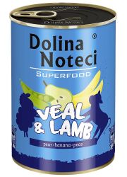 DOLINA NOTECI SUPERFOOD CIELĘCINA I JAGNIĘCINA puszka dla psa