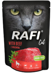 RAFI CAT MOKRA KARMA Z WOŁOWINĄ saszetka dla kota