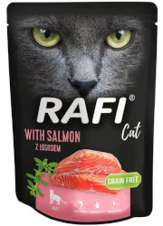 RAFI CAT MOKRA KARMA Z ŁOSOSIEM saszetka dla kota