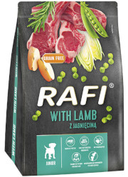 RAFI JUNIOR SUCHA KARMA Z JAGNIĘCINĄ dla szczeniąt