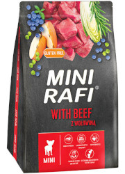 RAFI MINI SUCHA KARMA Z WOŁOWINĄ dla psów małych ras