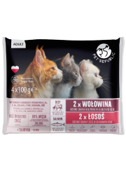 PET REPUBLIC MOKRA KARMA DLA KOTA z wołowiną i łososiem