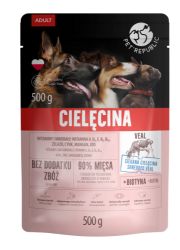 PET REPUBLIC MOKRA KARMA DLA PSA z siekaną cielęciną