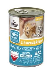 FRENDI JUNIOR MOKRA KARMA DLA KOCIĄT w puszce z kurczakiem
