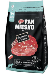 PAN MIĘSKO SUCHA KARMA DLA PSA XL z wieprzowiną i dzikiem
