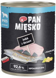 PAN MIĘSKO MOKRA KARMA DLA PSA indyk z dorszem zdjecie do zmiany